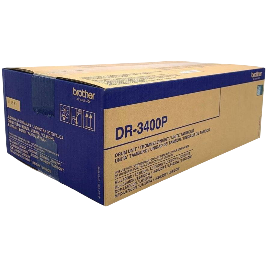Brother DR-3400P original OEM drum unit for Brother HL, DCP and MFC mono laser printers – New Open Box
