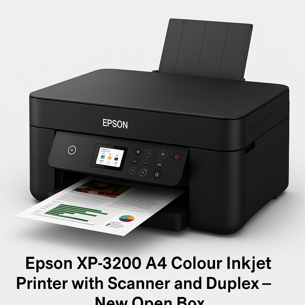 Epson XP-3200 A4 Colour Inkjet Printer with Scanner and Duplex – New Open Box