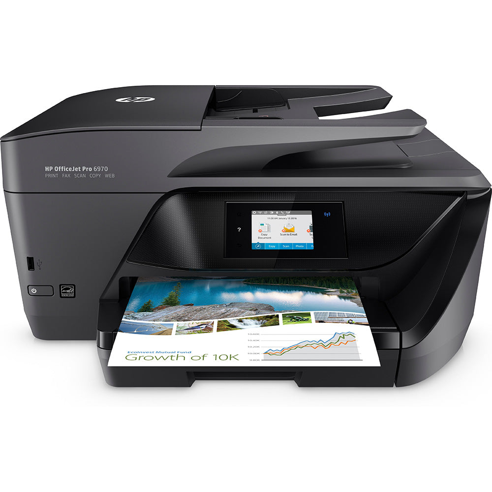 HP OfficeJet Pro 6970 A4 Colour Inkjet Multifunction New Open has new compat ink - Printer Genie Ltd