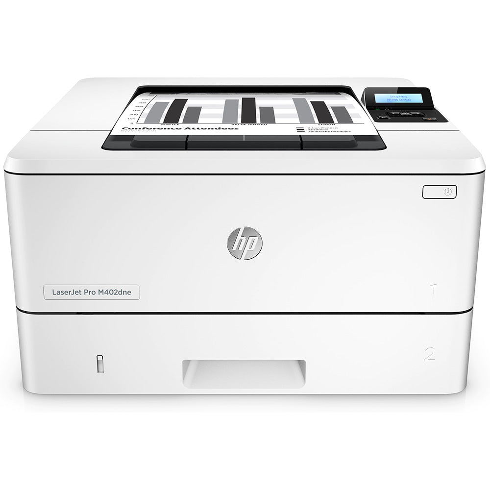 HP LaserJet Pro M402dne A4 Mono Laser Printer Refurbished - Printer Genie Ltd