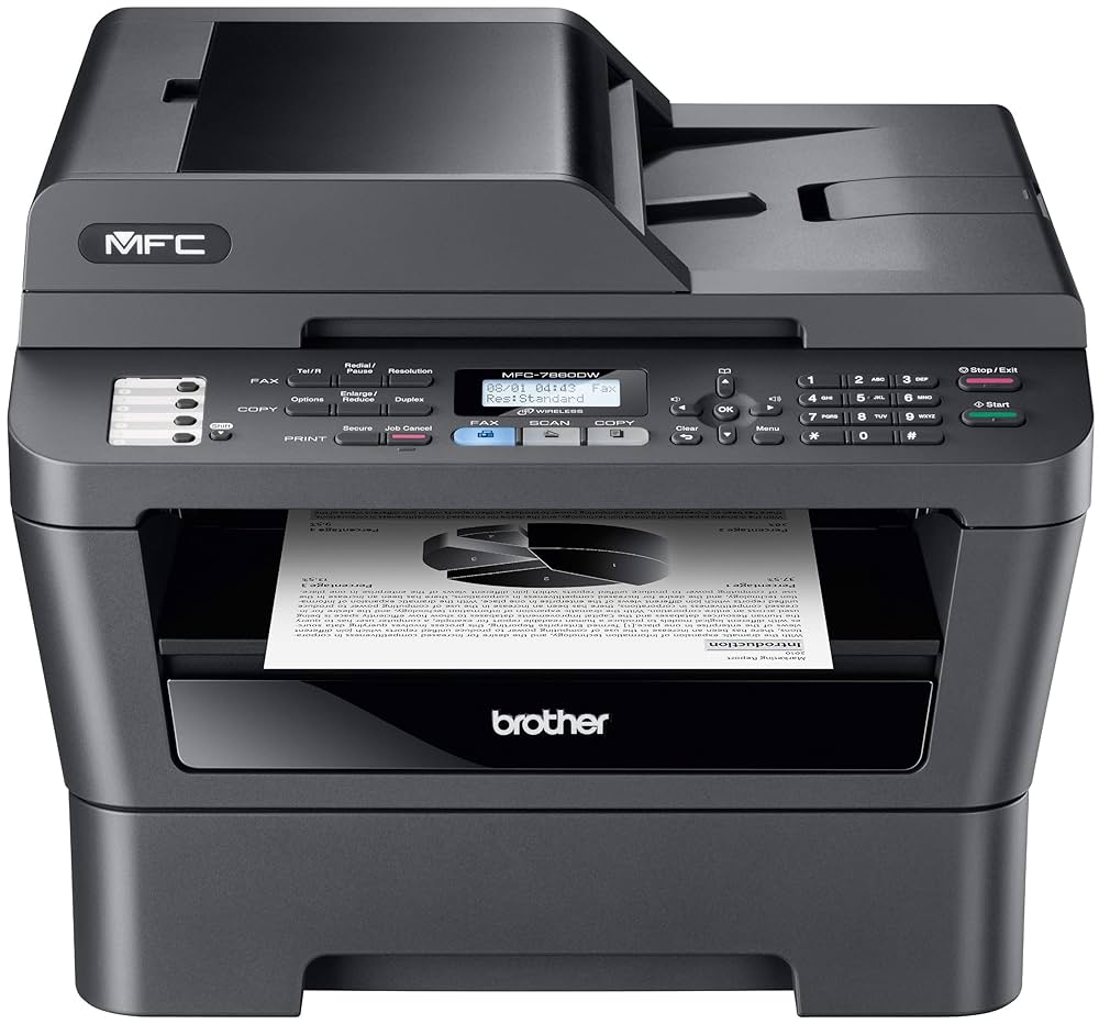 Brother MFC7860DW A4 Mono Multifunction Laser Printer