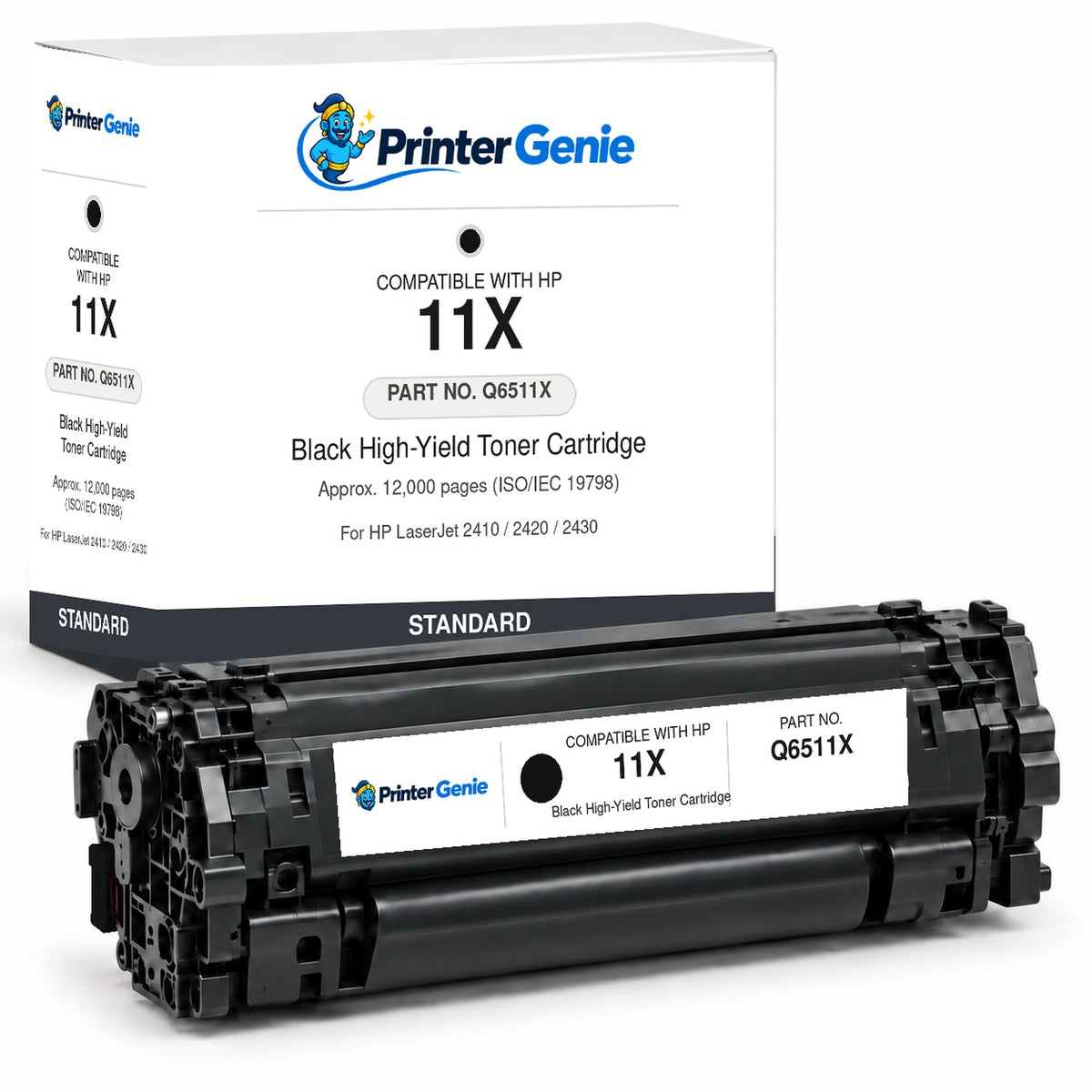 Compatible HP 11X LaserJet Smart Black High Capacity Print Cartridge (12,000 Pages) Q6511X