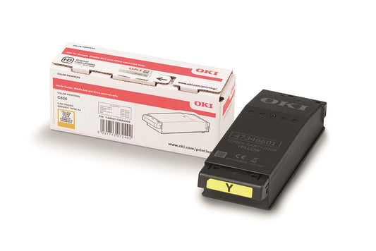 OKI 09006129 C650 Yellow Toner Cartridge – Original OEM – 6000 Pages
