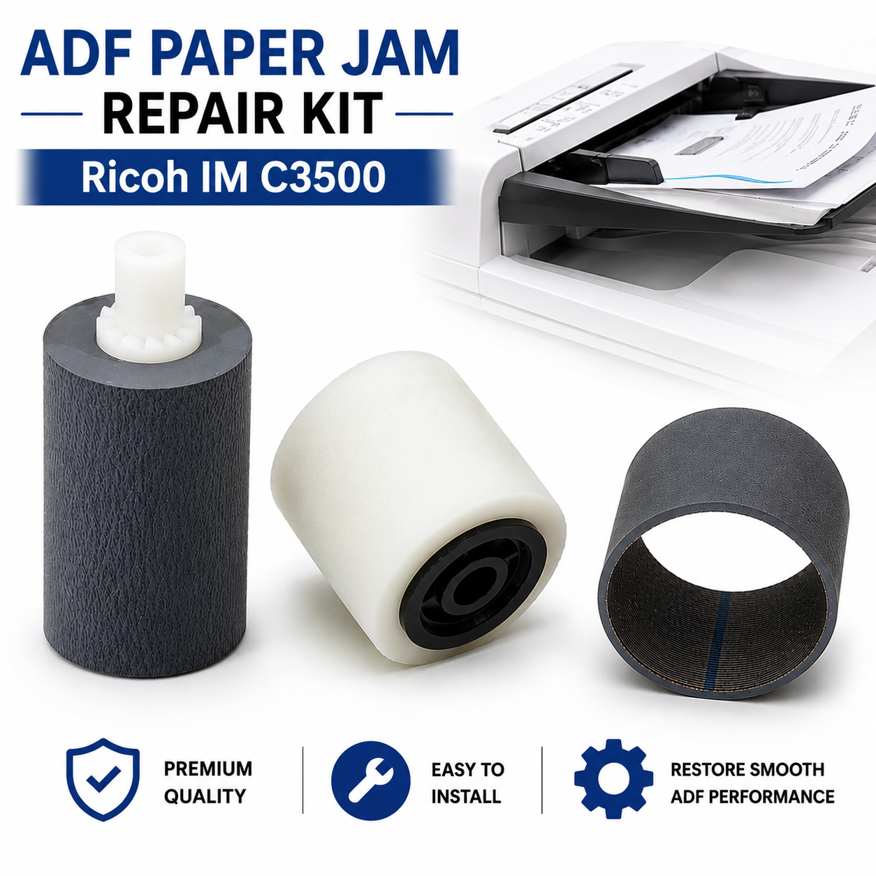 ADF Paper Jam Repair Kit / ADF Maintenance Kit for Ricoh IM C3500