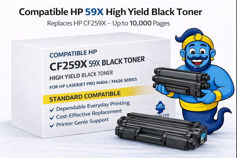 Compatible HP 59X High Yield Black Toner Cartridge (CF259X) – Standard (10,000 Pages)