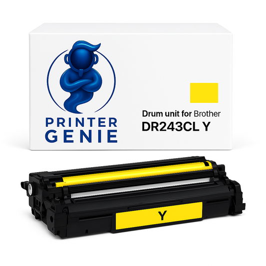 Printer Genie Drum Unit for Brother DR243CL Yellow (18k Yield) – Easy Install Support Available