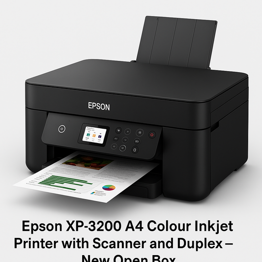Epson XP-3200 A4 Colour Inkjet Printer with Scanner and Duplex – New Open Box