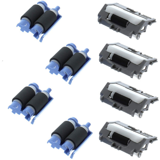 HP M506 M527 Tray Roller Kit F2A68-67913 — 8 Rollers, Covers 4 Trays