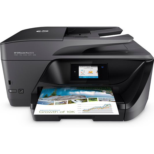 HP OfficeJet Pro 6970 A4 Colour Inkjet Multifunction New Open has new compat ink - Printer Genie Ltd