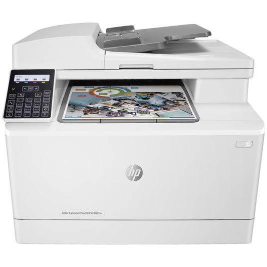 HP LaserJet Pro MFP M183fw A4 Colour MFP Laser Printer 7KW56A with Set of new toners