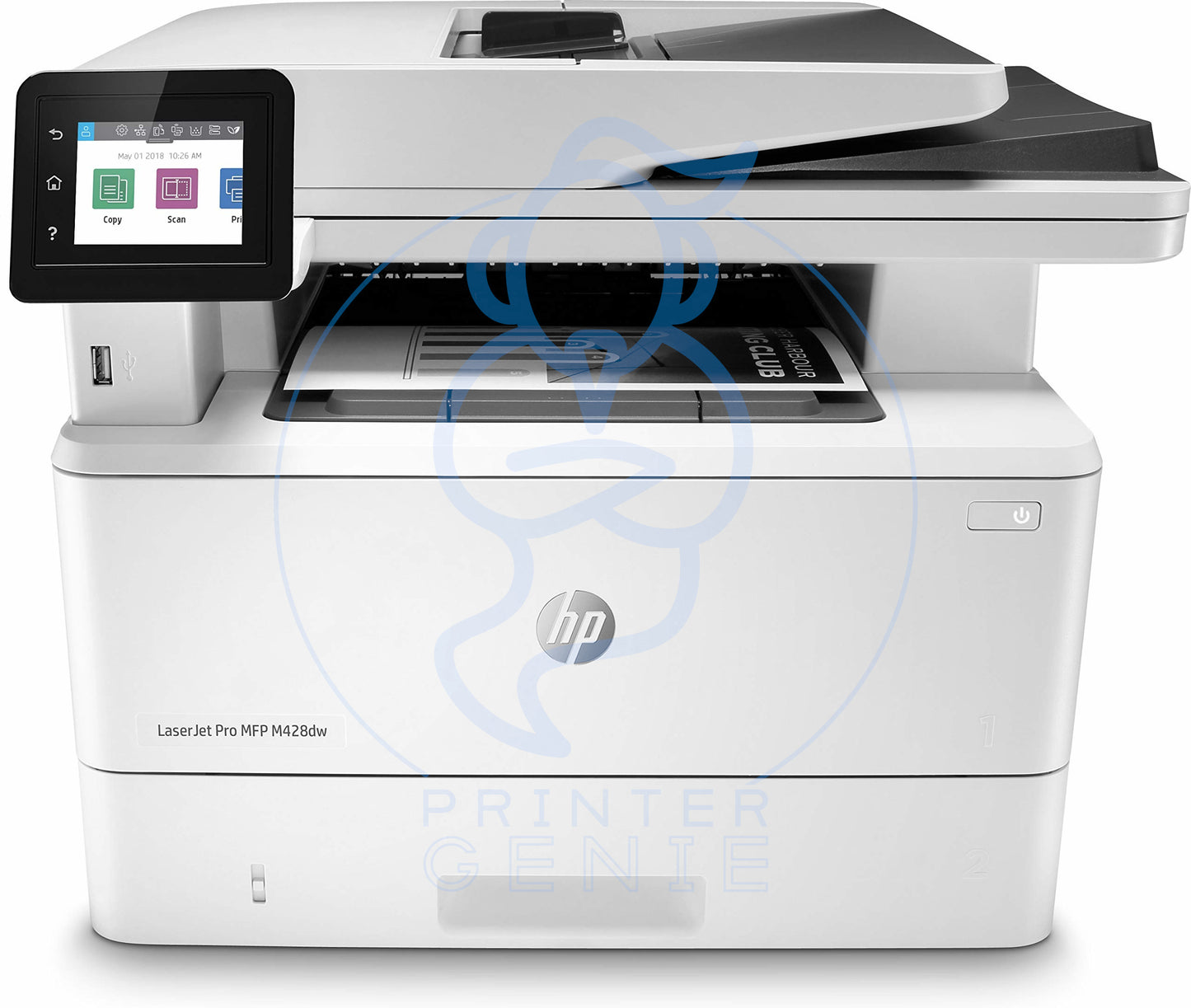 HP LaserJet Pro MFP M428dw Mono Printer Refurbished - Printer Genie Ltd