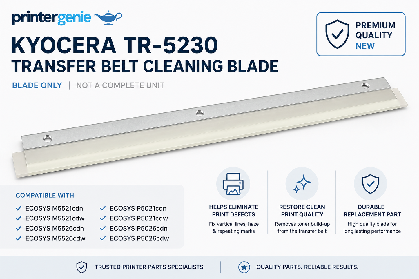 Kyocera TR-5230 Transfer Belt Cleaning Blade for ECOSYS M5521 M5526 P5021 P5026