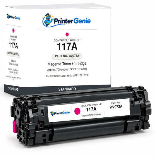 Compatible HP 117A Magenta Toner Cartridge (700 Pages) W2073A