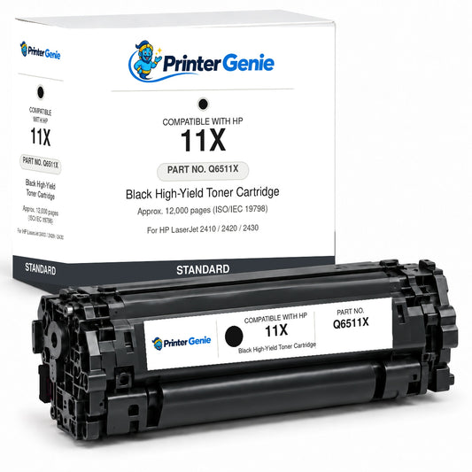 Compatible HP 11X LaserJet Smart Black High Capacity Print Cartridge (12,000 Pages) Q6511X