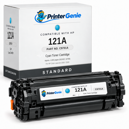 Compatible HP 121A Cyan Toner Cartridge (4,000 Pages) C9701A