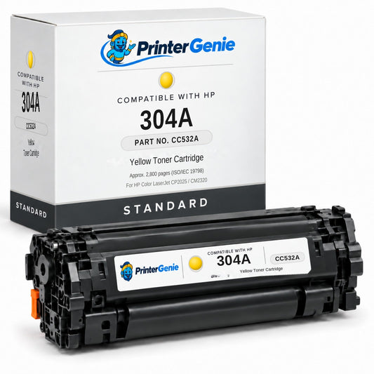 Compatible HP 304A Yellow Toner Cartridge (CC532A)