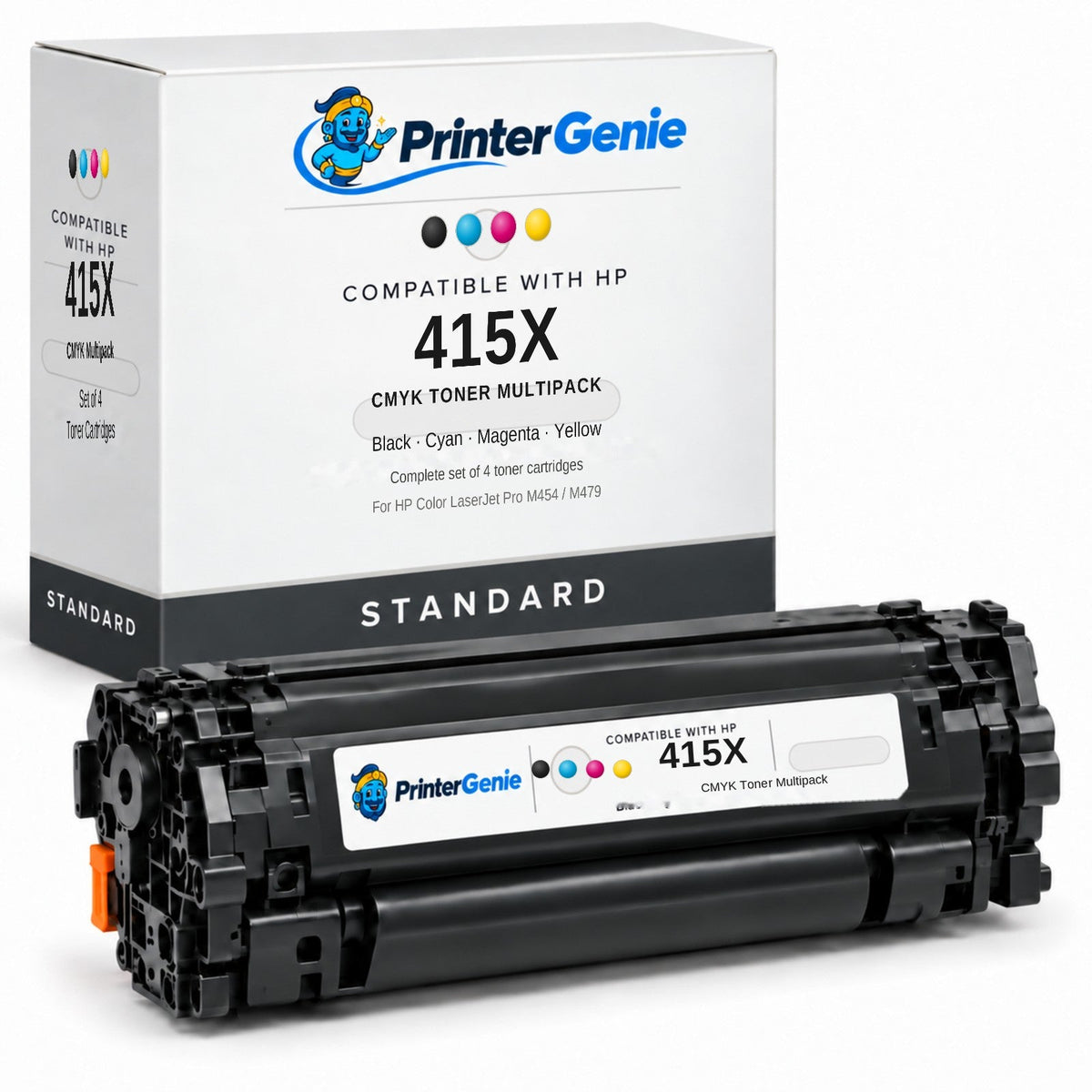 Compatible HP 415X High-Yield Toner Cartridge Multipack (Black, Cyan, Magenta, Yellow)