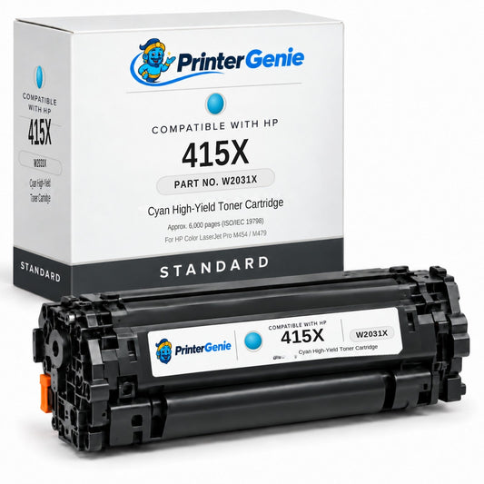 Compatible HP 415X Cyan Toner Cartridge (W2031X)