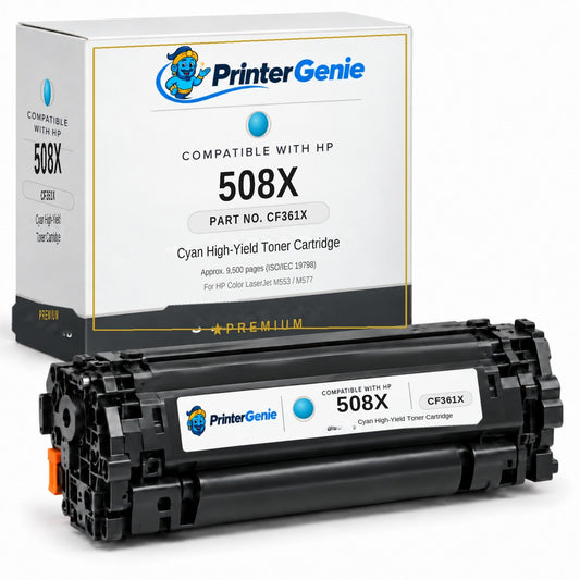Premium Compatible HP 508X Cyan Toner Cartridge (CF361X)