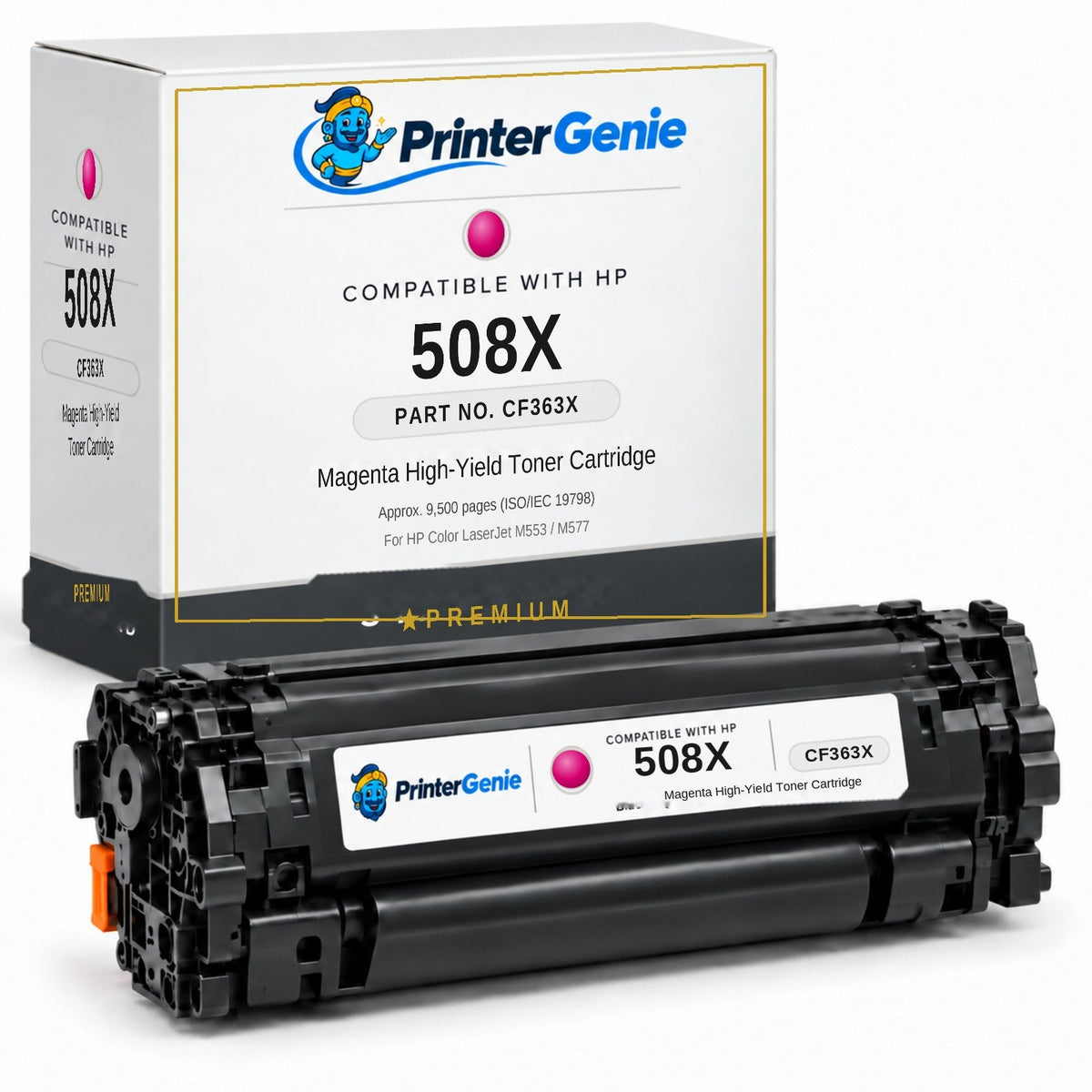 Premium Compatible HP 508X Magenta Toner Cartridge (CF363X)