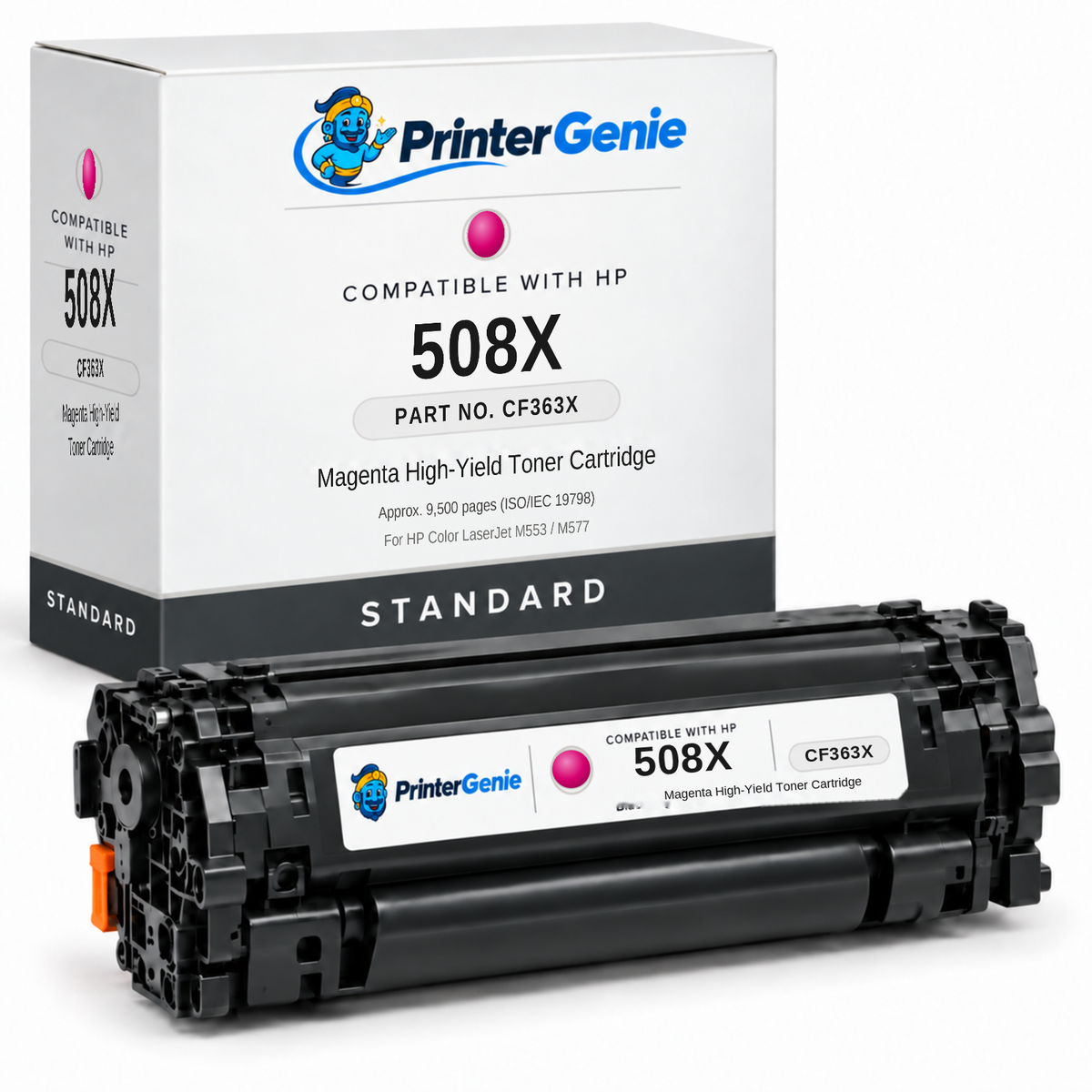 Compatible HP 508X High Capacity Magenta Toner Cartridge (9,500 Pages) CF363X