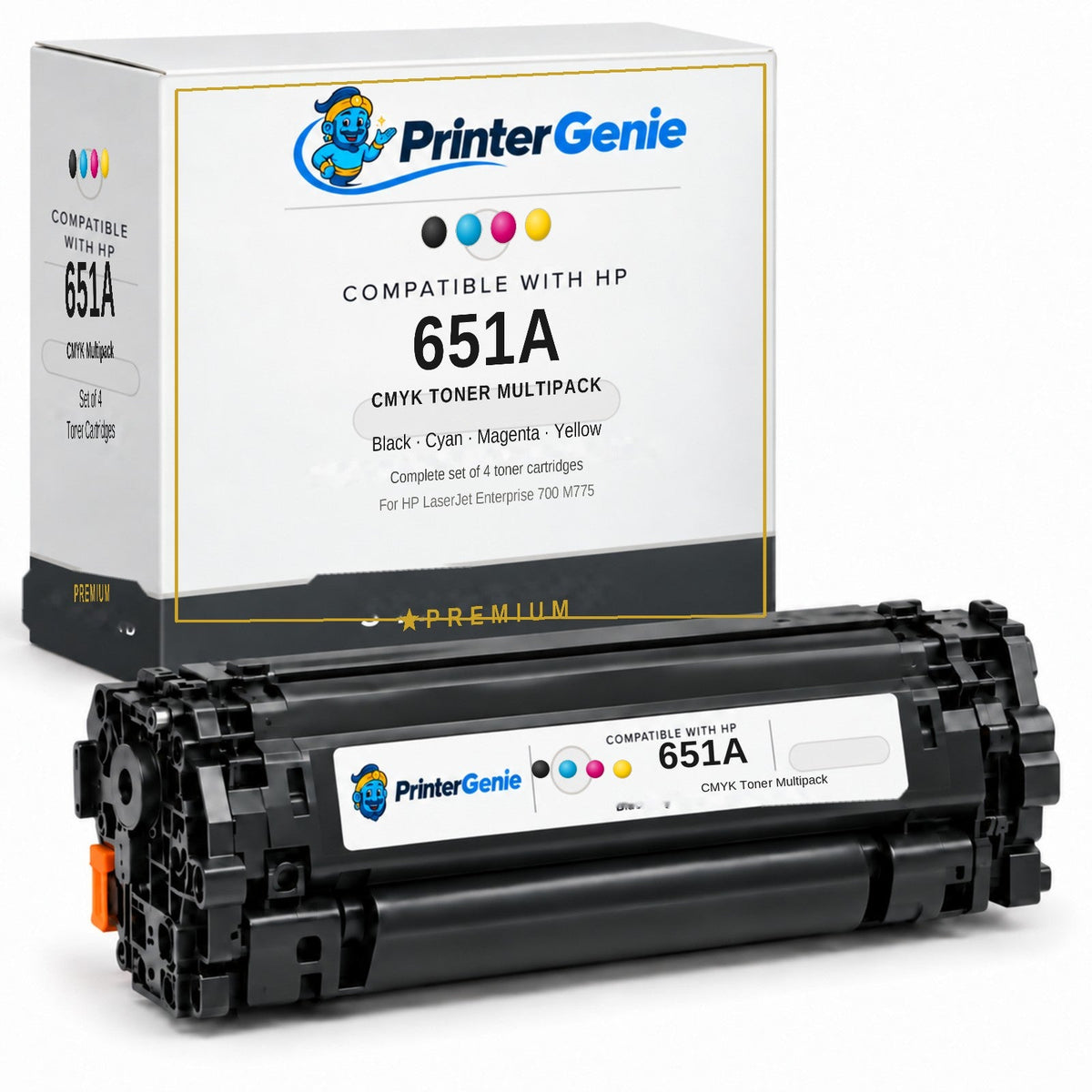 Premium Compatible HP 651A Toner Cartridge Multipack (Black, Cyan, Magenta, Yellow)