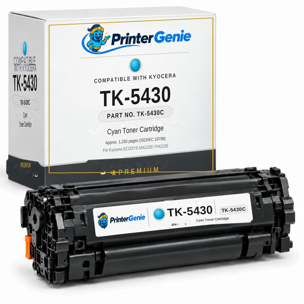 Premium Compatible Kyocera TK-5430C Cyan Toner Cartridge