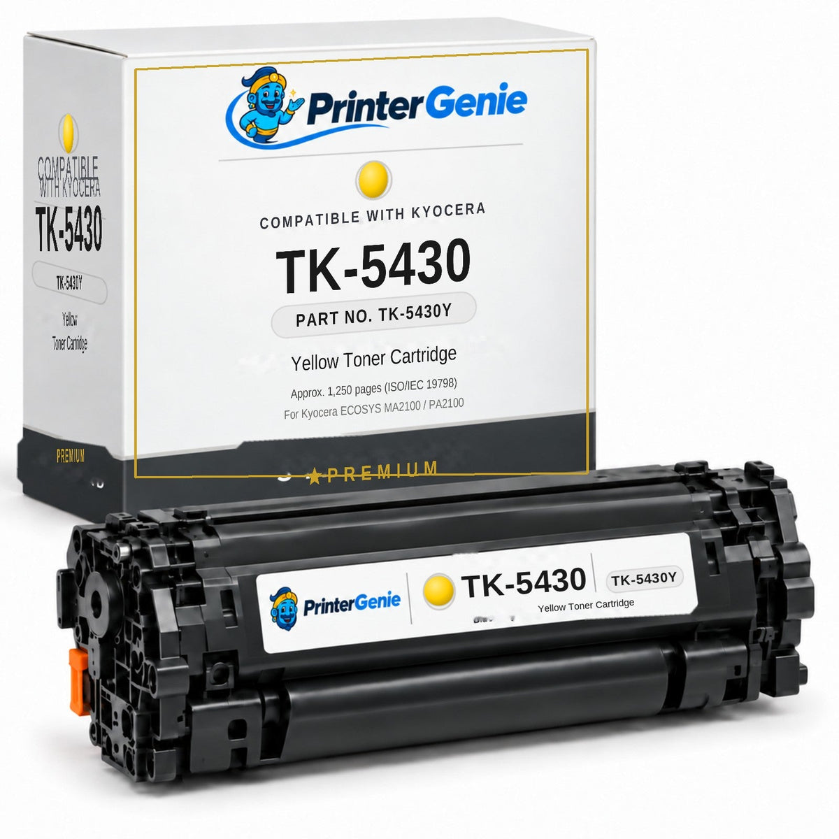 Premium Compatible Kyocera TK-5430Y Yellow Toner Cartridge