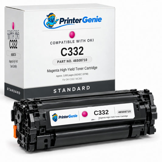 Compatible OKI Magenta High-Capacity Toner Cartridge (46508710)